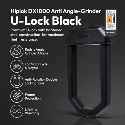 High Security Bicycle Lock with 32mm Shackle & Replaceable Keys | Anti-Angle Grinder Defense