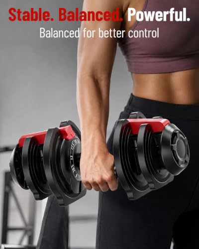 Yagud 28 LB Adjustable Dumbbell Set with Micro-Increments - Single Variation