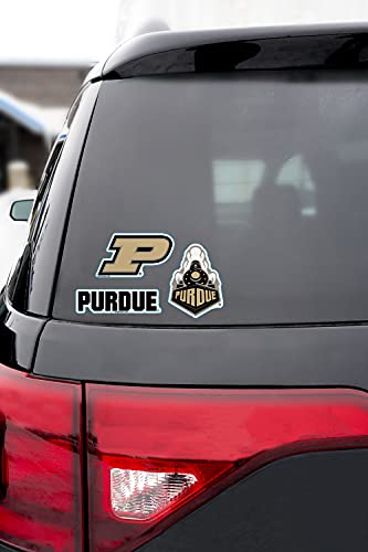 Purdue Boilermakers Vinyl Sticker Set - 3-Pack 6 Inch Decals with Team Logo