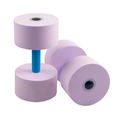 Aqua Dumbbells 2-Pack - EVA Foam Water Aerobic Dumbbells for Pool Strength Training, Non-Slip Floating Fitness Equipment for Men Women (Purple)
