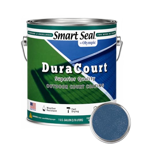 Duracourt Blue Outdoor Court Coating - 1 Gallon for Asphalt & Concrete - Variation: Blue / 128 Fl Oz