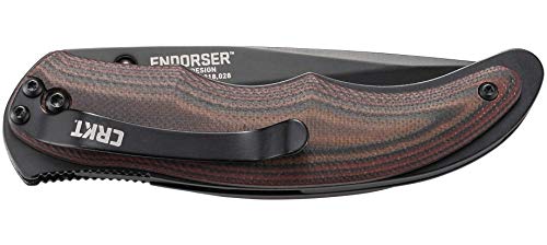 CRKT Endorser Assisted Folding Knife Black 3.18" Blade with Liner Lock
