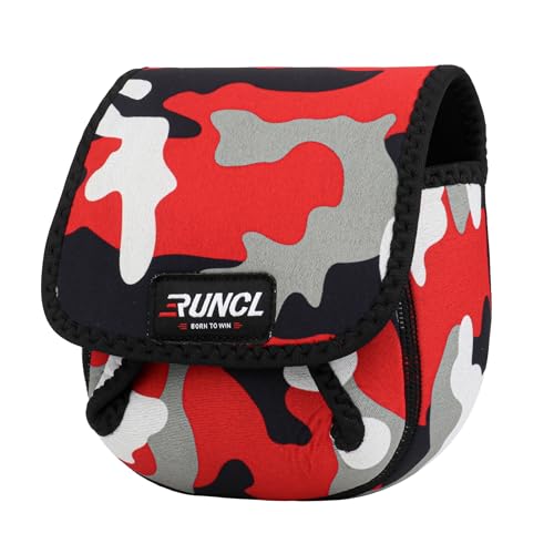 RUNCL Camouflage Spinning Reel Bag – Protective Storage for Baitcasting & Spinning Reels