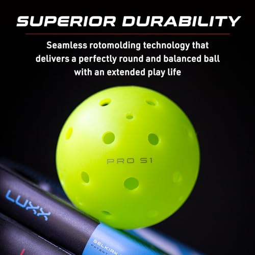 Selkirk Pro S1 Outdoor Pickleballs 100 Pack USAPA Approved - 4/12/100pk