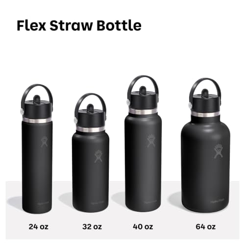 Hydro Flask 64 Oz Burgundy Water Bottle - Insulated Stainless Steel, Wide Mouth, Leakproof Straw Lid