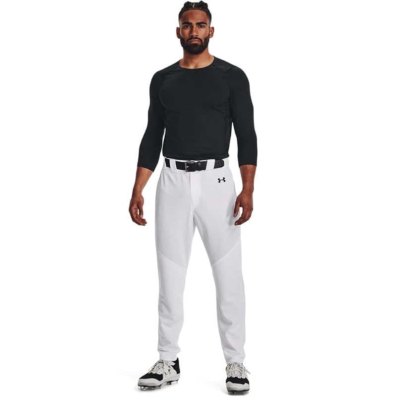 Under Armour Men’s Utility Baseball Pants 22 – White/Black, Medium