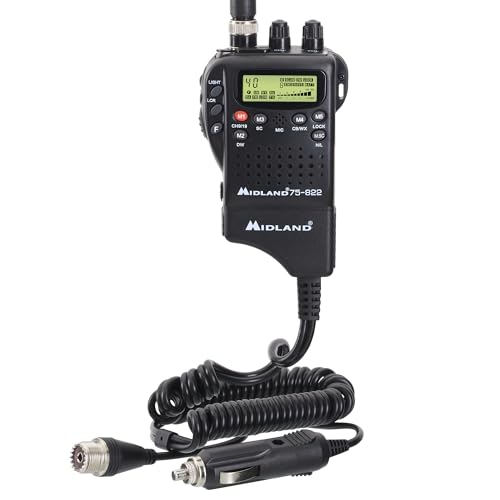 Midland LCD 75-822 Handheld & Mobile CB Radio with NOAA Weather Alerts
