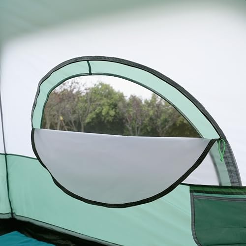 4-Person Camping Tent with Rainfly - Weather-Resistant, Quick Setup by Amazon Basics