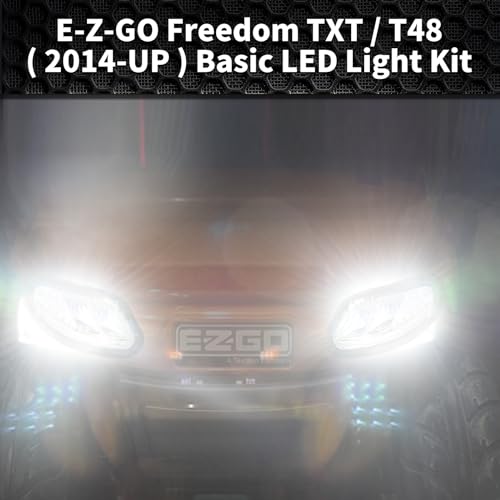 LED Head and Tail Light Kit for EZGO Freedom Golf Carts 2014-2023, 12V Replacement