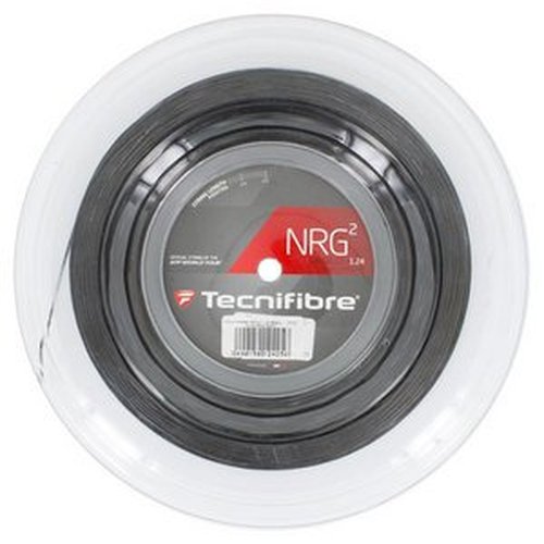 Tecnifibre NRG2 (17-1.24mm) Tennis String Reel (Black)