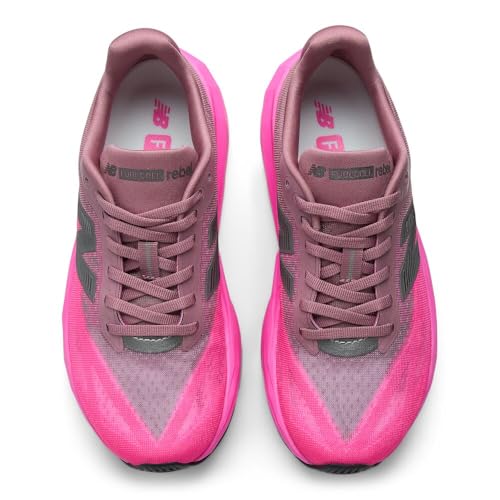 New Balance Women's FuelCell Rebel V5 Running Shoes Pink Heat Rosewood 8