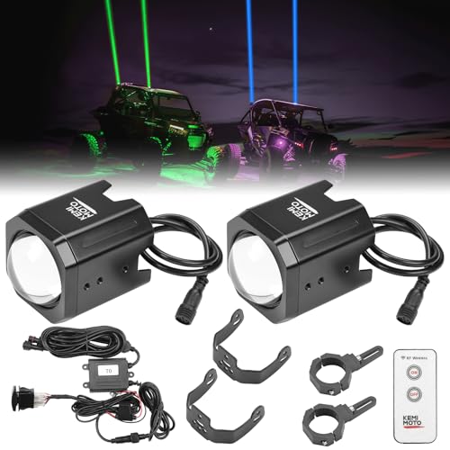 70mm LED Whip Lights 2 Pack - Focused Beam Off-Road Vehicle Lighting