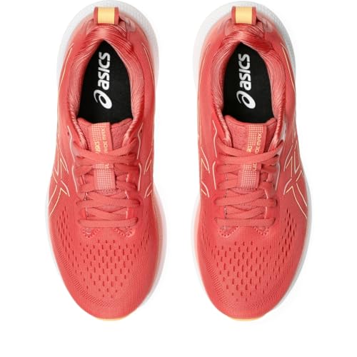 ASICS Women's Glideride Max Road Running Shoes - Dark Pink Clay/Orange Glow, Size 10