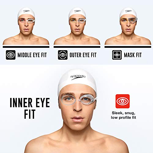 Speedo Speed Socket 2.0 Swim Goggle Black Silver Mirrored - Anti-Fog UV Protection