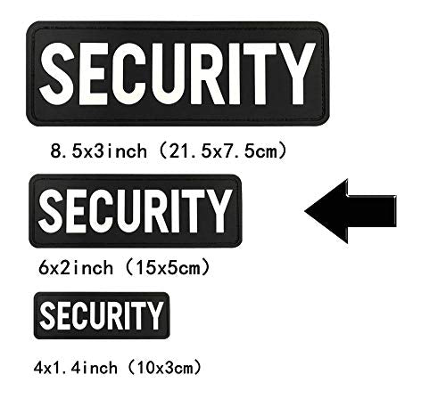 PVC Security Hook Fastener Back for Military Tactical Vests - White 6x2 inch