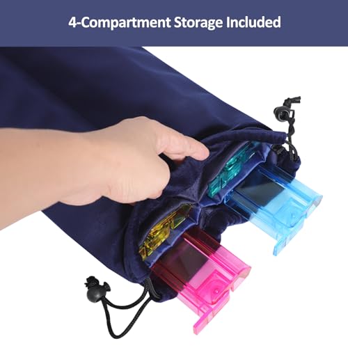 Blue Mahjong Rack Bag - Empty Storage Case for Racks & Pushers