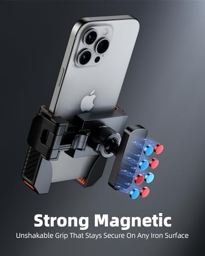 Magnetic Golf Cart Phone Holder Mount - 360° Rotation, Universal Fit, Easy Installation
