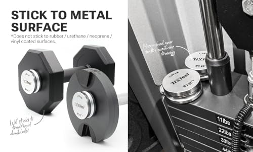 Magnetic Weight Plates 1.25lb Set for Dumbbells & Barbells - Tixteel