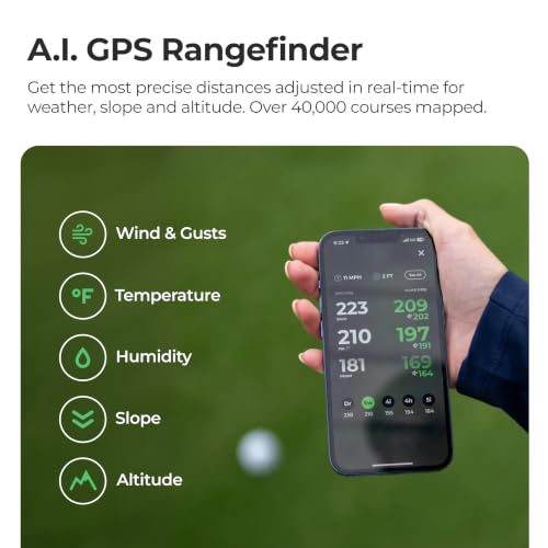 Arccos Golf Smart Sensors Gen 4 Smoke - Automatic Shot Tracking & GPS Rangefinder