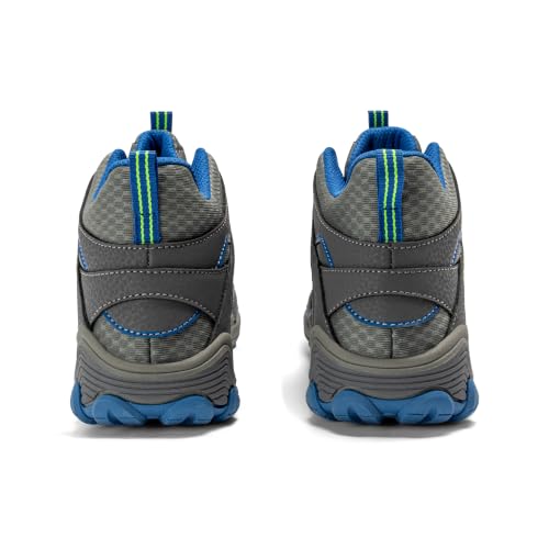 Merrell Chameleon 7 Mid A/C Kids Waterproof Hiking Shoes Grey/Blue Size 7 Big Kid