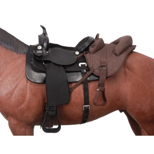 Western Ride-Behind Saddle for Horses - Brown Tough 1 Tough-1