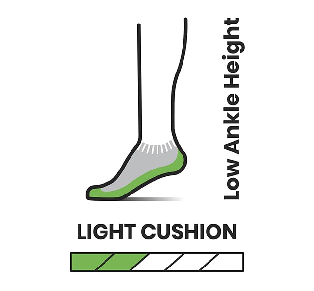 Smartwool Men’s Hike Light Cushion Low Ankle Socks - Medium Gray+Large