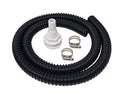 3/4 Inch Bilge Pump Discharge Hose Kit - 5 FT Flexible PVC Marine Water Line, Includes Clamps & Thru-Hull Fitting