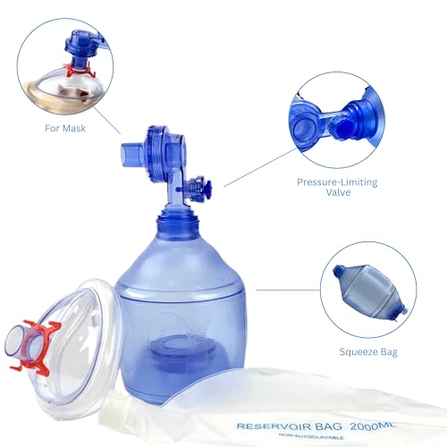 WNL Products Adult & Child CPR Mask Kit 4-Pack - Practice Rescue Training
