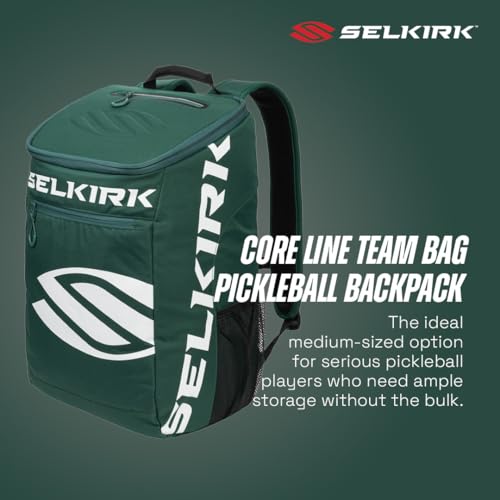 Pickleball Backpack with Paddles & Accessories - Forest Green / Team Bag