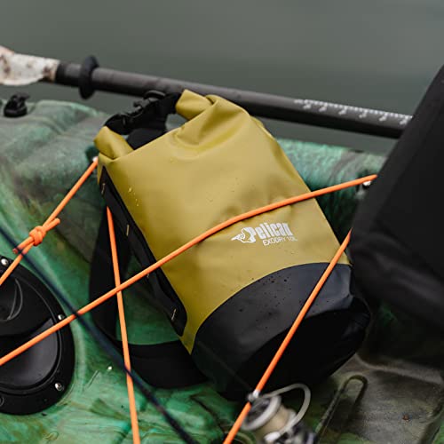 Olive Waterproof Dry Bag 10L - Reflective Waterproof Gear Storage for Kayaking & Beach