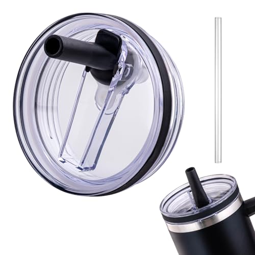 1-Pack Leakproof Black Replacement Lid for Stanley 40oz/64oz Tumblers - Fits Quencher & ProTour