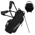LOVACE 14-Way Golf Stand Bag - Black Lightweight Carry Bag for Men & Women