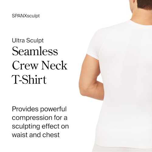 Men's Ultra Sculpt Seamless Crewneck T-Shirt - Medium Bright White