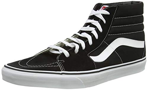 Vans Women's Sk8-Hi Tapered Stackform Sneakers - Black/Black/White, Size 8.5 Women / 7 Men