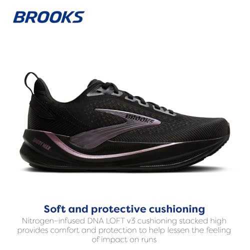Brooks Women’s Ghost Max 4 Running Shoes - 8 Wide Black & Rose Gold