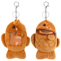 2 Pcs Plush Photocard Holder Keychain with Double Pockets - Cute Collectible Accessory