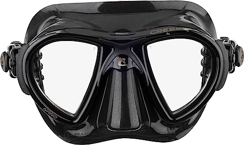 Cressi Nano Low Volume Adult Diving Mask - Black/Black, Freediving & Spearfishing