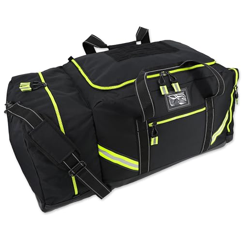 Lightning X Firefighter Turnout Gear Bag 3XL - Customizable Black Step-In Bag