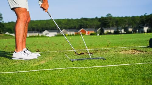 Golf Alignment Training Aid with Adjustable Putting Gate & Swing Path System