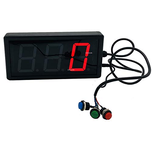 LED Up/Down Digital Counter with Remote & Buttons 3 Inch High