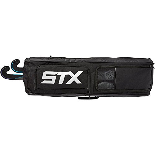 Field Hockey Travel Bag with Multiple Compartments and Stick Holders - Black/Black