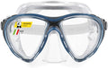 Cressi Big Eyes Evolution Crystal Diving Mask - Black/Blue, Wide Field of View