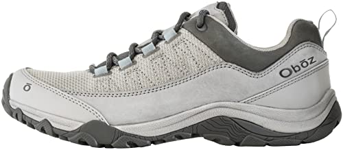 Oboz Women's Ousel Low Hiking Shoe - Drizzle 9 - Outdoor Trail Footwear