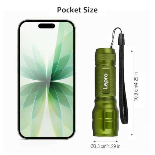 LED Flashlight Waterproof Focus Adjustable Handheld Torch - High Lumens Portable Light