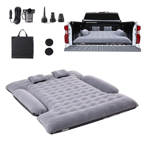 6-6.5 ft Full Size Truck Bed Air Mattress with Pump & Pillows for Camping