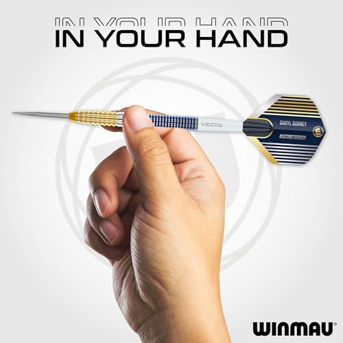 Winmau Daryl Gurney SC 1.0 23g Tungsten Steel Tip Darts Set with Flights & Shafts