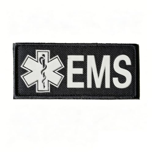 Emergency Medical Services Reflective Morale Patch Badge for Tactical Gear