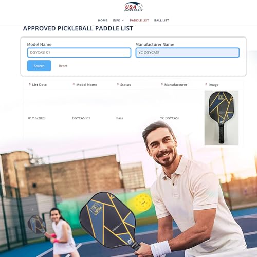 Blue YC DGYCASI Pickleball Set of 4 Paddles & Accessories - USAPA Approved