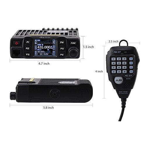 AnyTone AT-778UV Dual Band VHF/UHF Mobile Radio Transceiver 25W with LCD