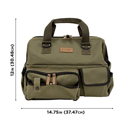 Range Bag with Handgun Mat - Heavy Duty Ripstop Storage for Shooting Gear